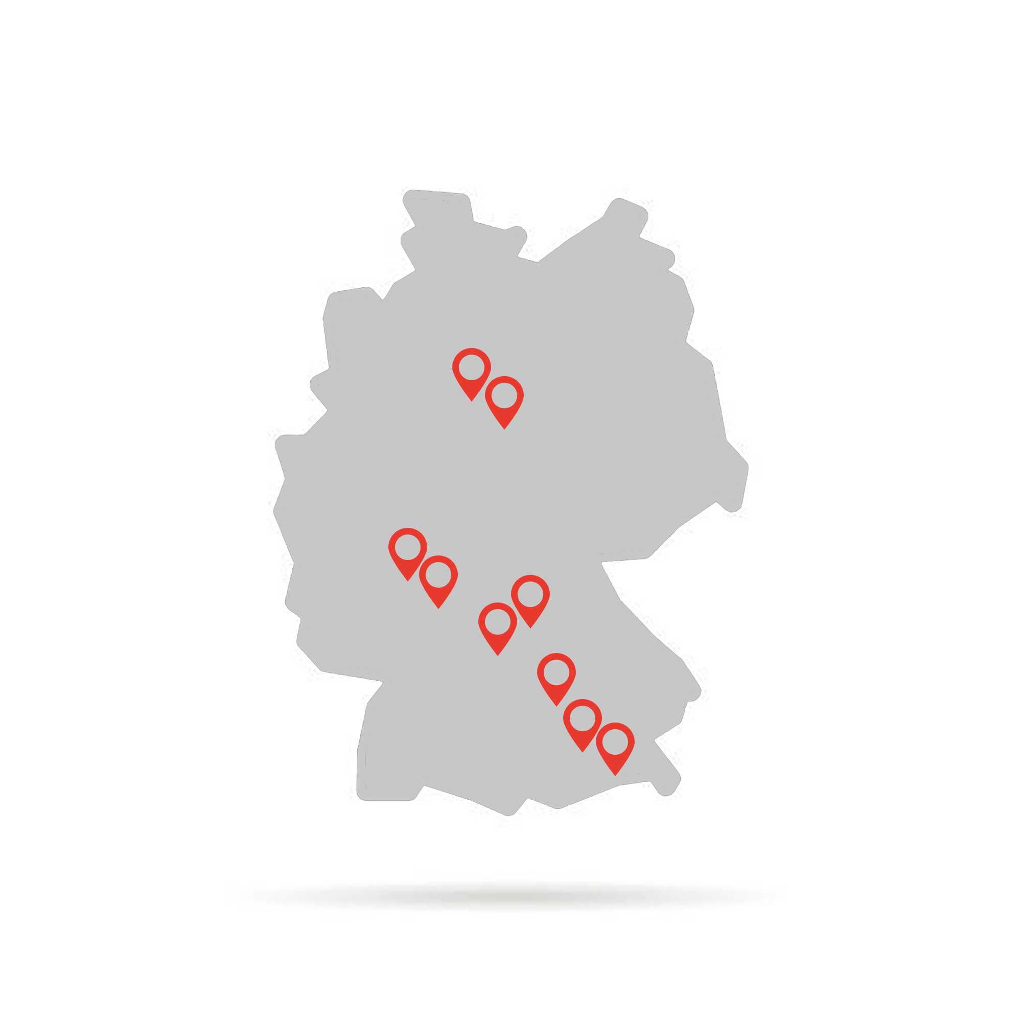 BKL Kran-Ausleger in Rot-Weiß mit Haken vor blauem Himmel und Wolken für Bauprojekte, die Mobilbaukrane erfordern