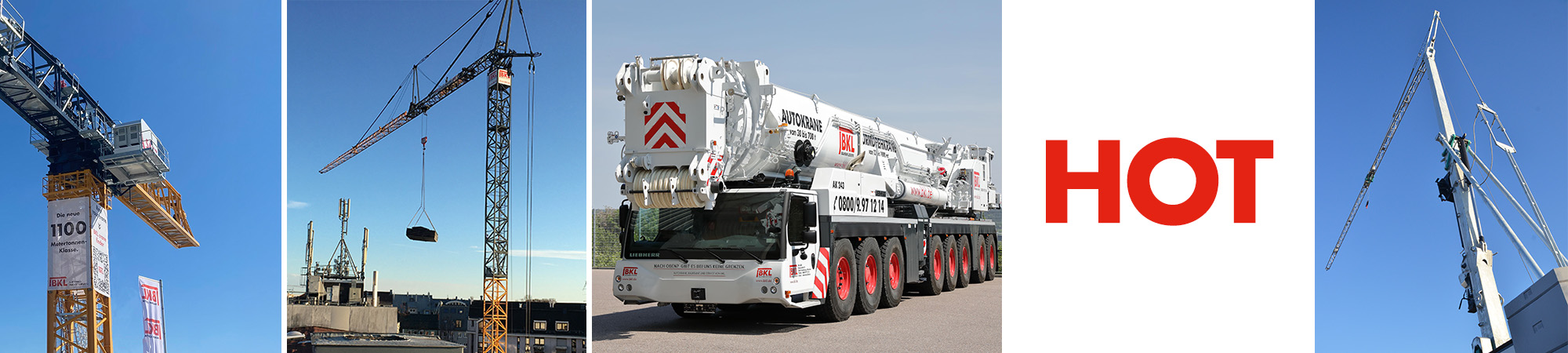 BKL Neukrane inklusive Liebherr K-Kranen